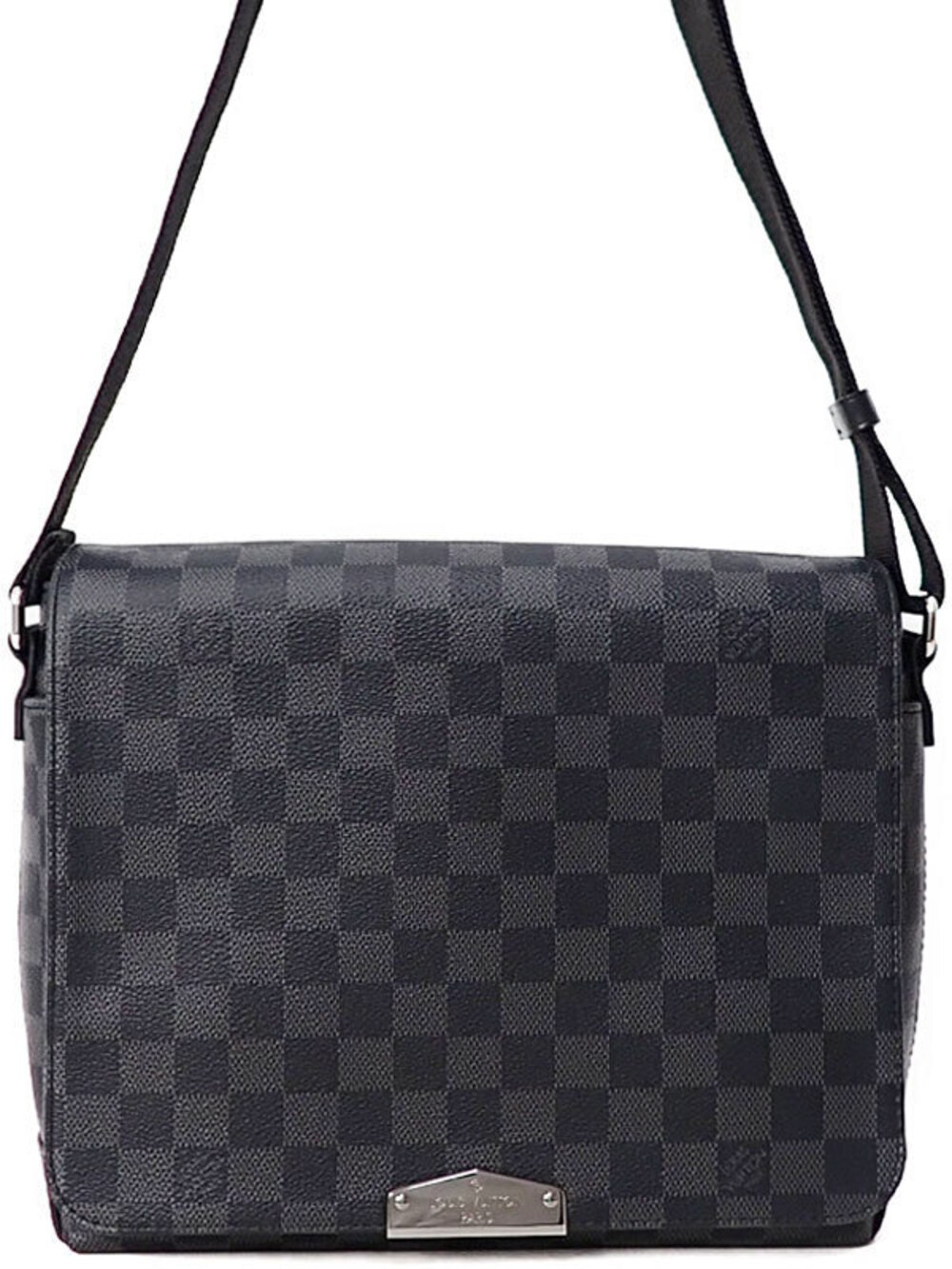 Louis Vuitton Damier Graphite Black District Shoulder Bag